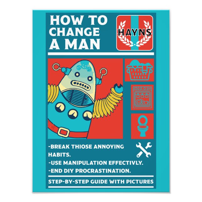 Så här ändrar du en man fototryck (Framsidan)