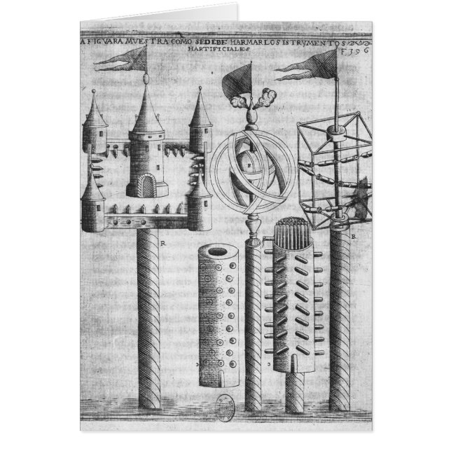 Så här anger du fyrverkerier hälsningskort (Framsidan)