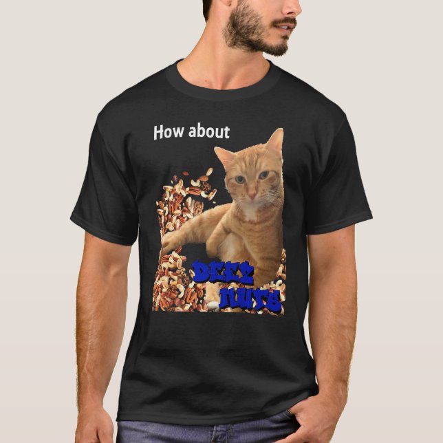 Så här använder du Deez Nöt Cat Design T Shirt (Framsida)
