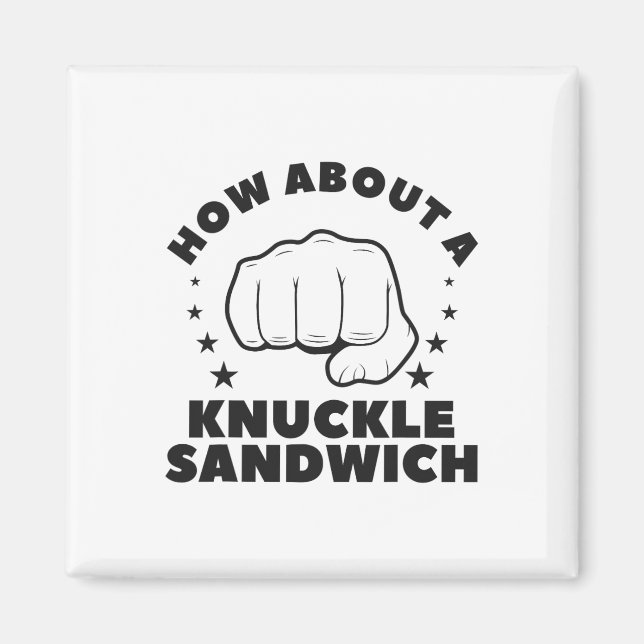 Så här använder du en knuckle Sandwich Boxing Boxe Magnet (Framsidan)