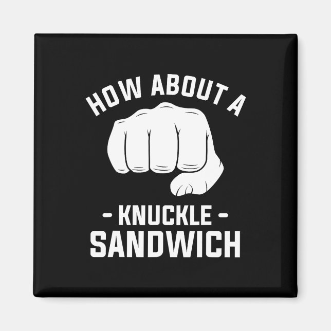 Så här använder du en Knuckle Sandwich Boxing Boxe Magnet (Framsidan)