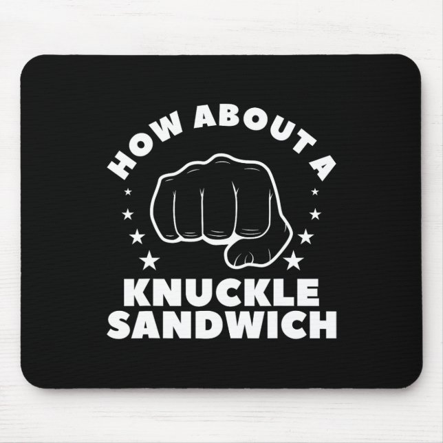 Så här använder du en Knuckle Sandwich Boxing Boxe Musmatta (Framsidan)