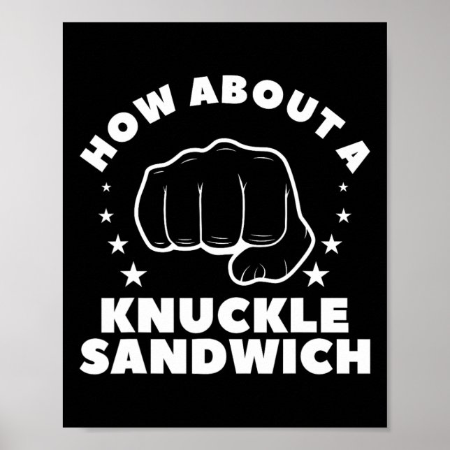 Så här använder du en Knuckle Sandwich Boxing Boxe Poster (Framsidan)