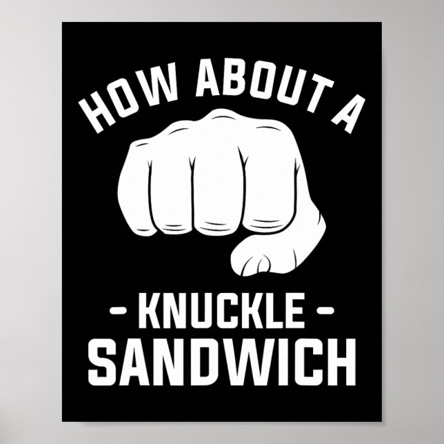 Så här använder du en Knuckle Sandwich Boxing Boxe Poster (Framsidan)
