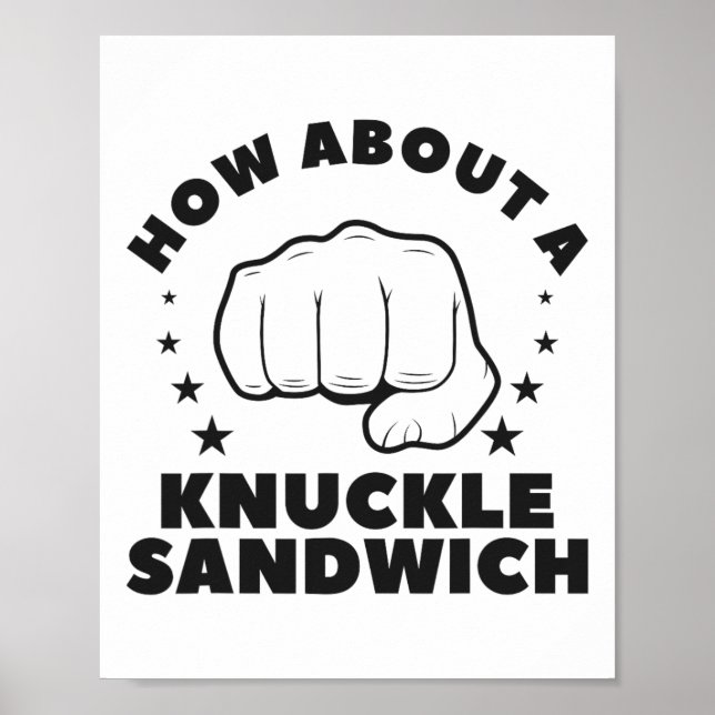 Så här använder du en knuckle Sandwich Boxing Boxe Poster (Framsidan)