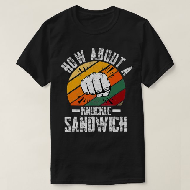 Så här använder du en Knuckle Sandwich Boxing Boxe T Shirt (Design framsida)