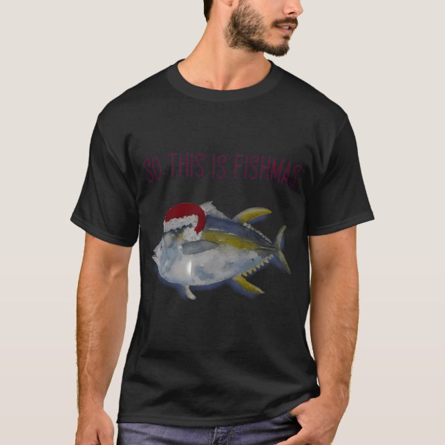 Så här är Fishmas T Shirt (Framsida)