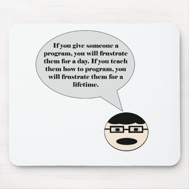 Så här befruktar du en programmerare Mousepad Musmatta (Framsidan)
