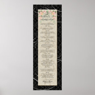 Så här Bygger du en varaktig Kärlek-Black Damask P Poster