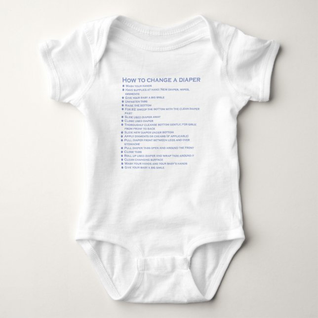 Så här byter du dykdräkt i baby t shirt (Framsida)