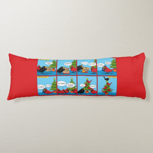 Så här dekorerar du en Julgran-Tecknad Kroppskudde (Framsidan)