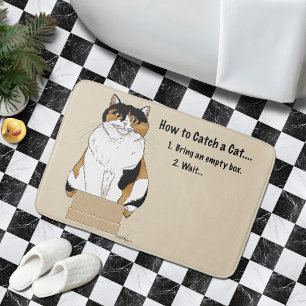 Så här fångar du en katt badrumsmatta