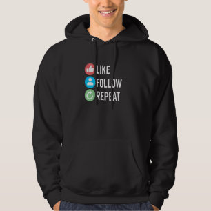 Så här följer du Upprepa Social Media Da för skapa Hoodie