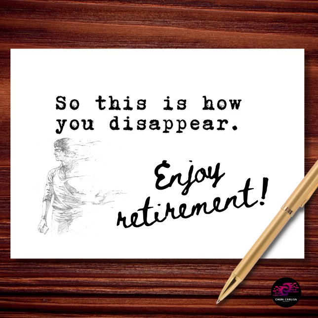 Så här försvinner du i pension kort (When retirement feels like a clean getaway.)