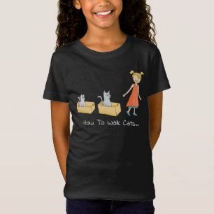 Så här går du en Cat Funny Mörk T Shirt