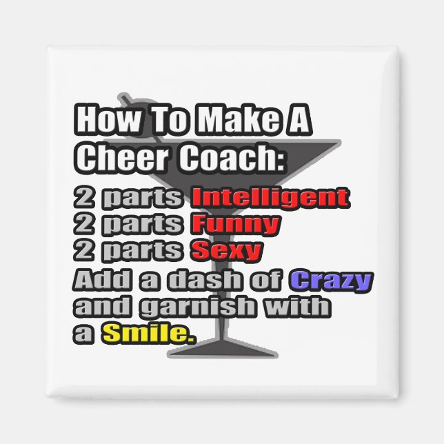 Så här gör du en Cheer Coach Magnet (Framsidan)