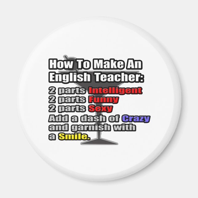 Så här gör du en engelsk lärare magnet (Framsidan)