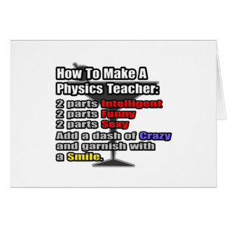 Så här gör du en fysiklärare hälsningskort