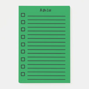 Så här gör du en lista över fästpunkter Grönt 2 Post-it Block
