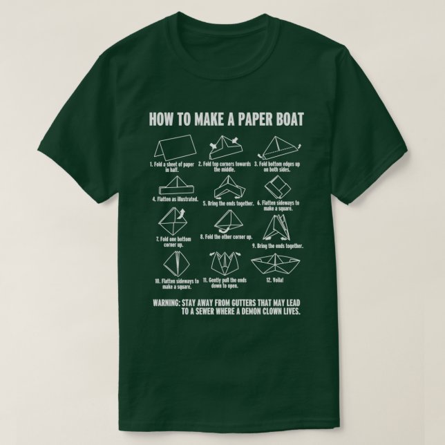 Så här gör du en paperboat t shirt (Design framsida)
