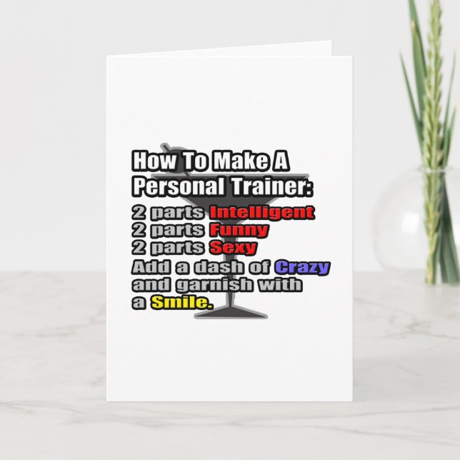 Så här gör du en personlig tränare kort (Framsida)