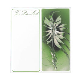 Så här gör du lista med Gröntens blomma Anteckningsblock