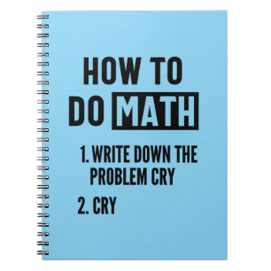 Så här gör du Math Funny Quote Anteckningsbok