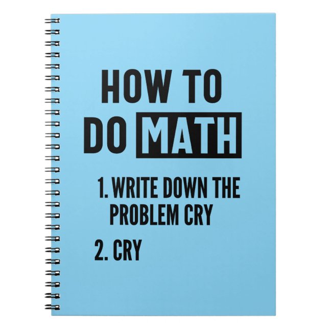 Så här gör du Math Funny Quote Anteckningsbok (Framsidan)