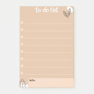 Så här gör du med Blommigt Design Stil Post-it Block