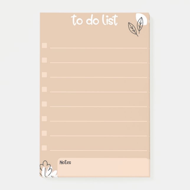 Så här gör du med Blommigt Design Stil Post-it Block (Framsida)