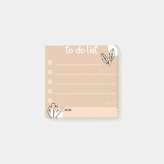 Så här gör du med Blommigt Design Stil Post-it Block