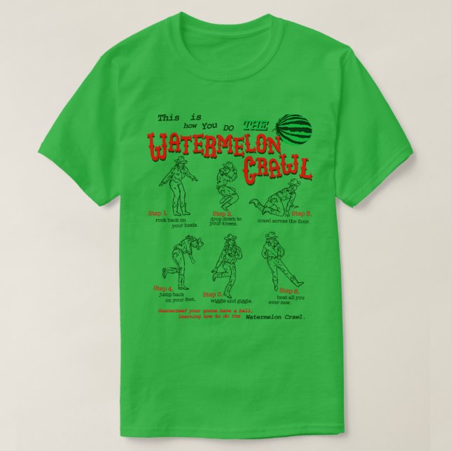 Så här gör du med Watermelon Crawl T Shirt (Design framsida)