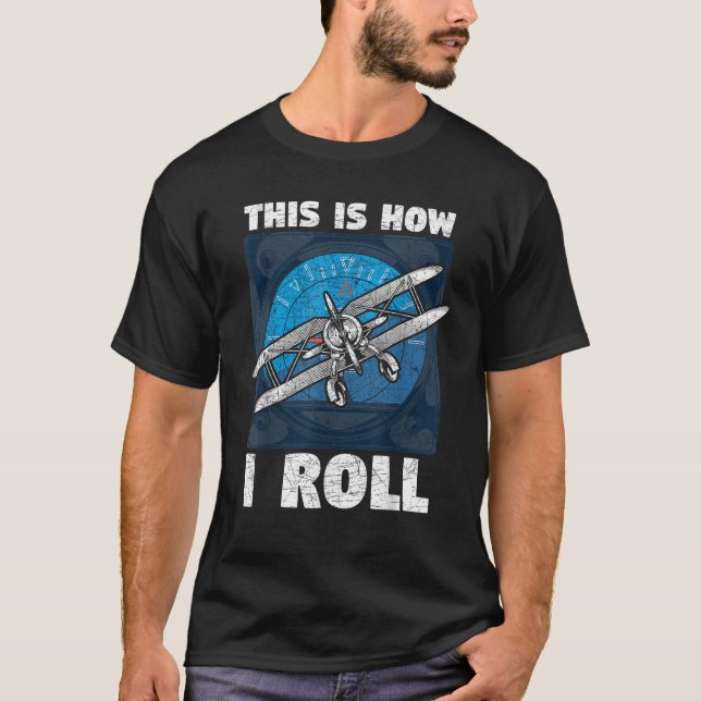 Så här gör jag för att rulla luftfarten som flyger t shirt (Framsida)