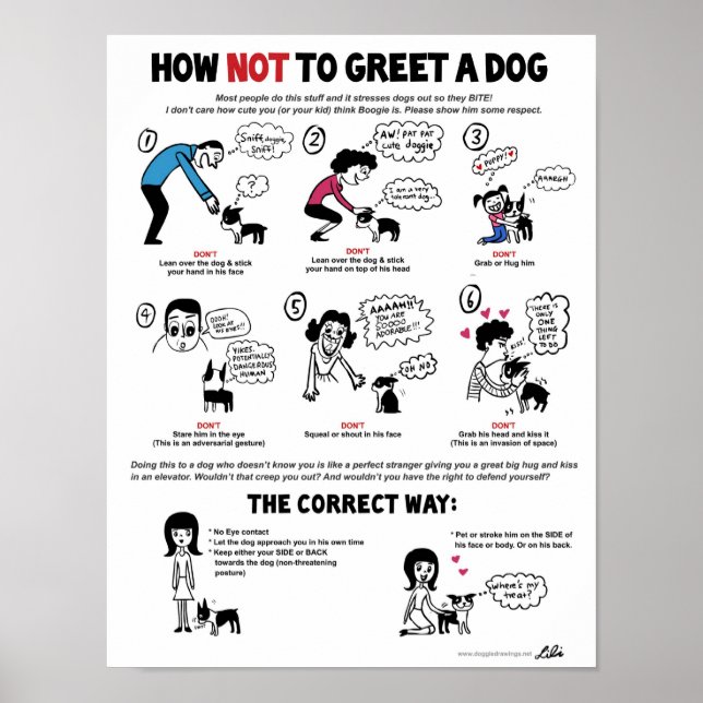 Så här hälsar du inte en Hund (11 x 14 tum) som är Poster (Framsidan)