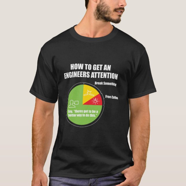 Så här hämtar du en Ingenjör Attention Engineering T Shirt (Framsida)