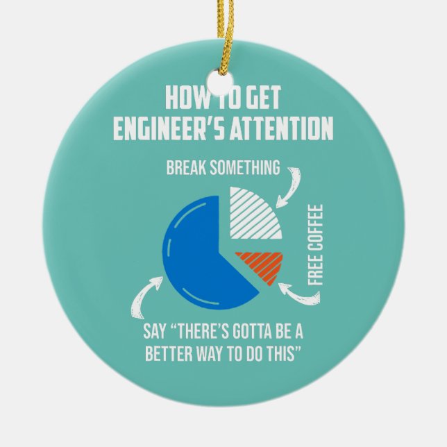 Så här hämtar du Ingenjör Attetion Mechanical Inge Julgransprydnad Keramik (Framsidan)