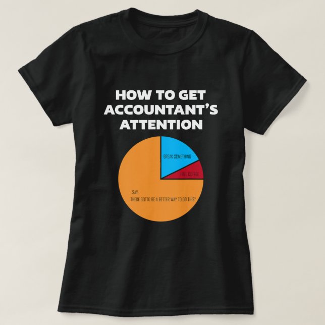 Så här hämtar du redovisning för räkenskapsförare  t shirt (Design framsida)
