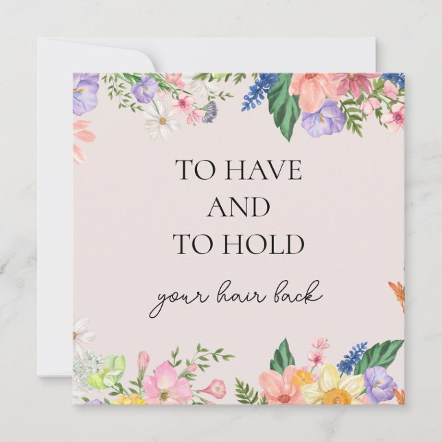 Så här har och håller du Bröllop hårklippskort Inbjudningar (Framsida)
