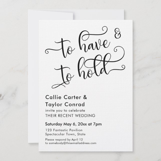 Så här har och håller du ned skripttypografi inbjudningar (Framsida)