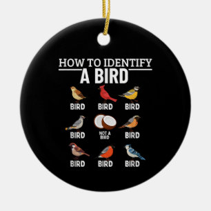Så här identifierar du en fågellös fågelobservatio julgransprydnad keramik
