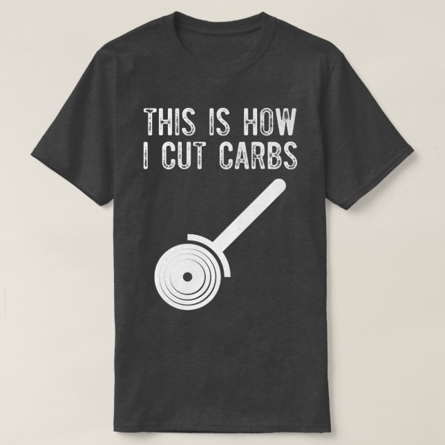 Så här klipper du Carbs Funny Pizza Älskare Cheese T Shirt (Design framsida)