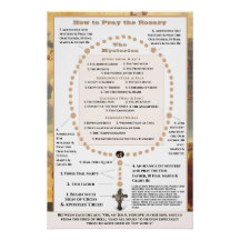 Så här matar du in Rosary Poster