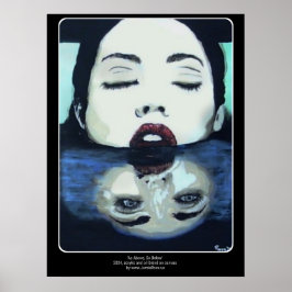 "Så här nedan", målning på en Poster