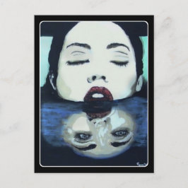 "Så här nedan", målning på en Vykort