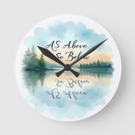 Så här nedan rund klocka