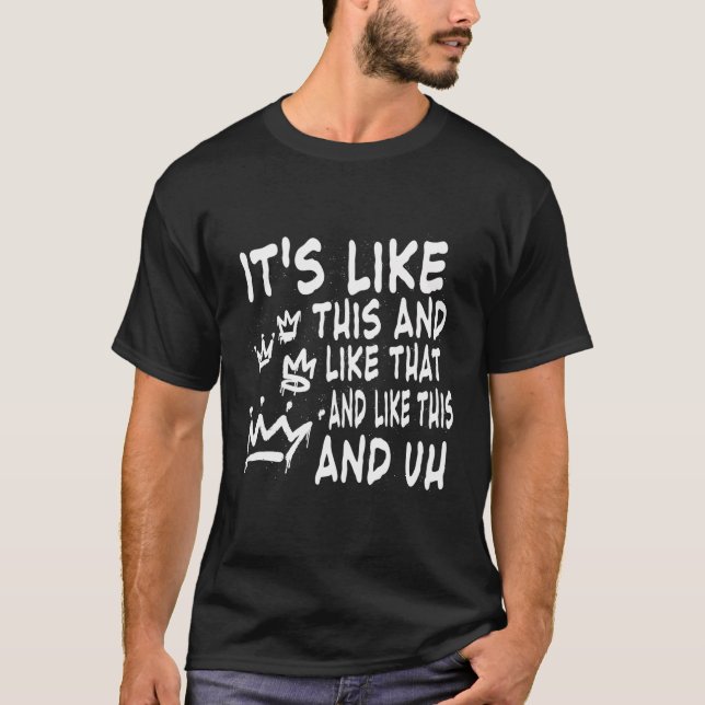 Så här och så här och så här... t shirt (Framsida)