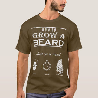 Så här odlar du skägg vad du behöver Beard T Shirt