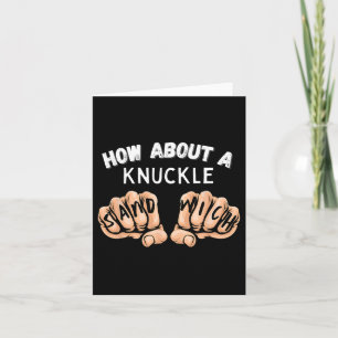 Så här om en Knuckle Sandwich - Boxing Fist Fighte Kort