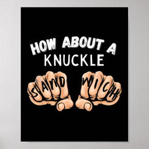 Så här om en Knuckle Sandwich - Boxing Fist Fighte Poster