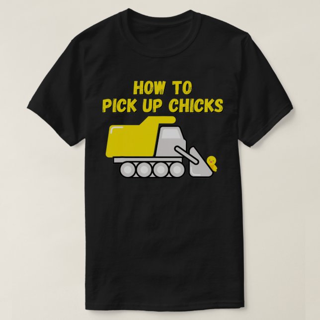 Så här Plockor du upp Chickar T shirt Manar Cute C (Design framsida)